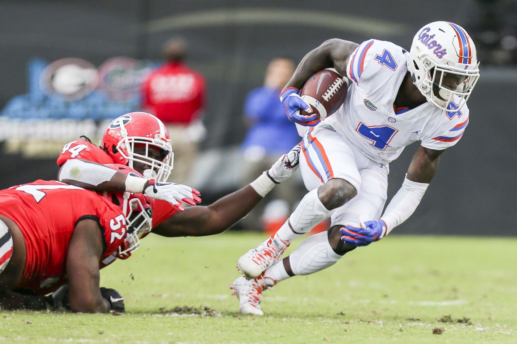 No. 8 Georgia (6-1, 3-1 SEC) vs. No. 6 Florida (7-1, 4-1), 3:30 p.m. ET Saturday, CBS